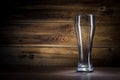 Empty beer glass Royalty Free Stock Photo