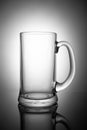 Empty beer mug, isolated on white background Royalty Free Stock Photo