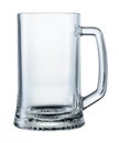 Empty beer mug isolated on white background. With clipping path Royalty Free Stock Photo