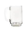 Empty beer mug on white Royalty Free Stock Photo