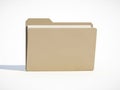 Empty beige file folder Royalty Free Stock Photo