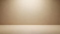 Empty Beige Studio Room Background with Spotlight Blank Textured Wall Floor for Product Display Royalty Free Stock Photo