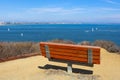 Empty Bench on Bayside Trail at Cabrillo National Monument