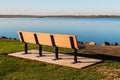 Empty Bench at Chula Vista Bayfront Park