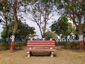 Empty Bench in a Local Park