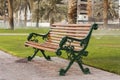 Empty bench in park Royalty Free Stock Photo