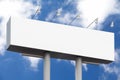 Empty big advertisement billboard Royalty Free Stock Photo
