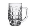 Empty big mug for beer on a white background Royalty Free Stock Photo