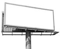 Empty billboard isolated Royalty Free Stock Photo