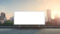 Empty billboard, outdoor info banner, Blank signboard city, Clear billboard space, big digital screen Royalty Free Stock Photo