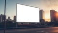 Empty billboard, outdoor info banner, Blank signboard city, Clear billboard space, big digital screen Royalty Free Stock Photo