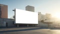 Empty billboard, outdoor info banner, Blank signboard city, Clear billboard space, big digital screen Royalty Free Stock Photo