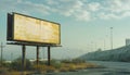 Empty billboard template Royalty Free Stock Photo
