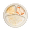 Empty bioplastic plate Royalty Free Stock Photo