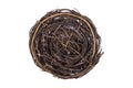 Empty Bird Nest, Isolated Royalty Free Stock Photo