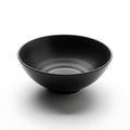 Empty Black Ceramic Bowl Isolated on White Background Royalty Free Stock Photo