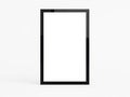 Empty black frame against white background Royalty Free Stock Photo