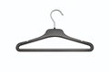 Empty black hanger isolated on a white background Royalty Free Stock Photo