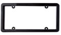 Empty black plastic license plate frame Royalty Free Stock Photo