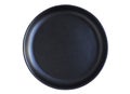 empty black plate on white background.top view Royalty Free Stock Photo