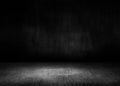 Empty black room dark background.Blank space for design. 3D illustration