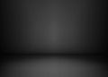 Empty black studio room. Dark background. Abstract dark empty studio room texture. Vector illustration