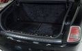 Empty black trunk of a black modern luxury car Royalty Free Stock Photo
