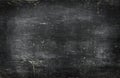 Empty blank black chalkboard with chalk traces Royalty Free Stock Photo