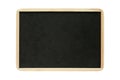 Empty blank black chalkboard isolated on white background. Blackboard texture - clipping path Royalty Free Stock Photo