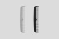 black and white comb mock up isolated Royalty Free Stock Photo