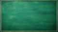 Empty blank greenboard with chalk traces background, wooden frame Royalty Free Stock Photo