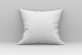 mpty blank pillow mock up isolated on a grey background.