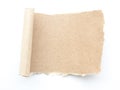 Empty blank recycle paper tear paper Royalty Free Stock Photo