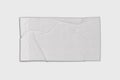 Empty blank White cotton terry towel