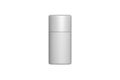 Empty blank white deodorant round stick bottle mockup isolated on white background. Royalty Free Stock Photo