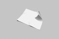 Empty blank white paper sheet with shadow. mock up isolated Royalty Free Stock Photo