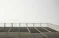 Empty bleachers for an event