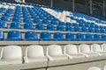 Empty bleachers - Stadium seats Royalty Free Stock Photo