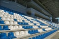 Empty bleachers - Stadium seats Royalty Free Stock Photo