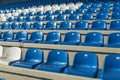 Empty bleachers - Stadium seats Royalty Free Stock Photo