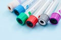 Empty blood tube for blood sample screening test Royalty Free Stock Photo