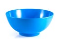 empty blue bowl isolated
