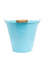 Empty blue bucket