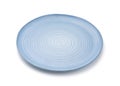 Empty blue handmade ceramic plate Royalty Free Stock Photo