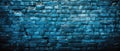 Empty blue old brick wall background texture for design With Copy Space Royalty Free Stock Photo