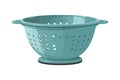 Empty blue pottery bowl icon