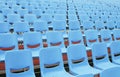 Empty Blue Seats in Open Air