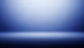 Empty Blue Studio Room with Soft Light Gradient and Floor Spotlight background Royalty Free Stock Photo