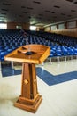 Empty Blue Theater Seating Royalty Free Stock Photo