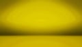 Empty blur yellow Studio well use as background,layout and presentation Royalty Free Stock Photo